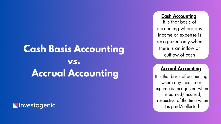 Cash Basis Accounting vs. Accrual Accounting